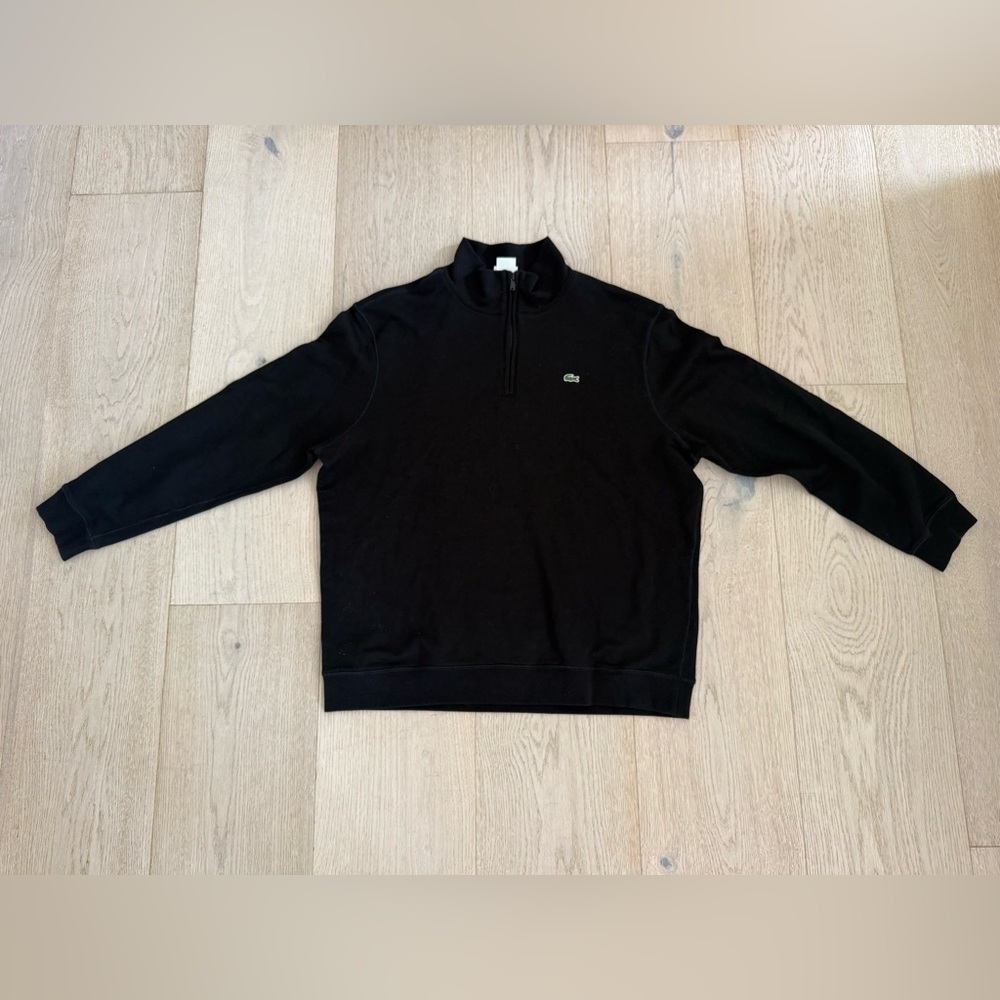 Black Men's Lacoste Quarter Zip